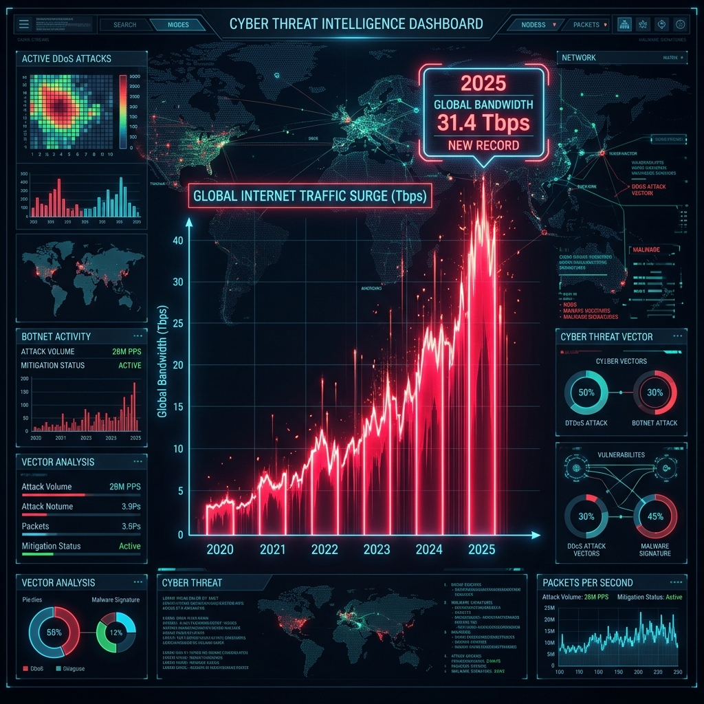 The 2025 DDoS Threat Landscape: A Year of Record-Breaking Attacks